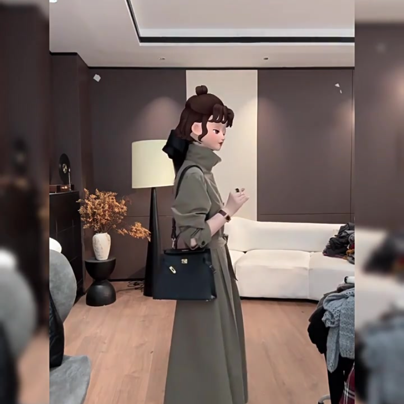 穿搭法式出席重要场合的裙子咖色通勤收腰连衣裙女简单大方高级感