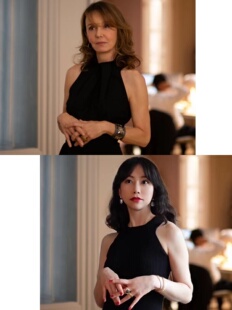 针织高弹静奢风连衣裙 女上司黑色高级感显瘦无袖 Into Fiction法式