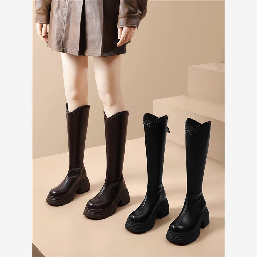 品牌瘦瘦靴子女2025新款