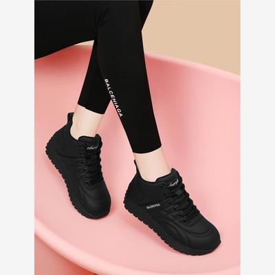 黑色运动鞋女款2025新款