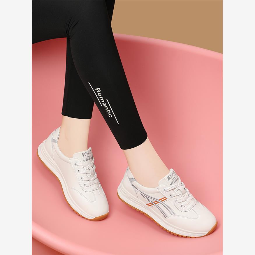 真皮休闲运动鞋女2025新