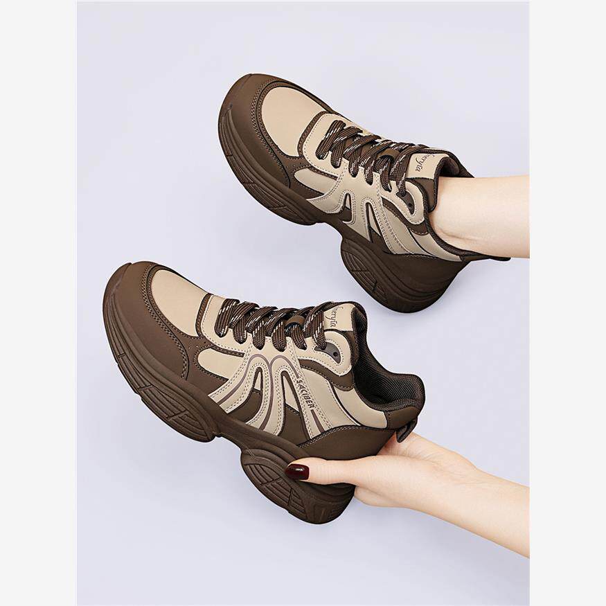 厚底马丁靴女款2025秋冬新款增高短靴巨好看的靴子系带高帮工装靴