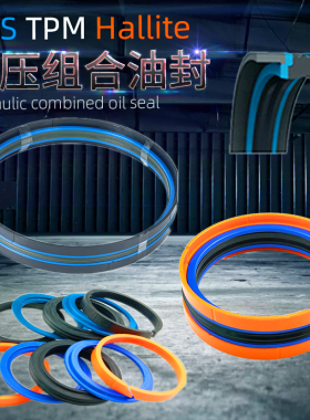 hallite液压双向组合油封TRELLEBORG密封圈DAS110*85 115 120 125
