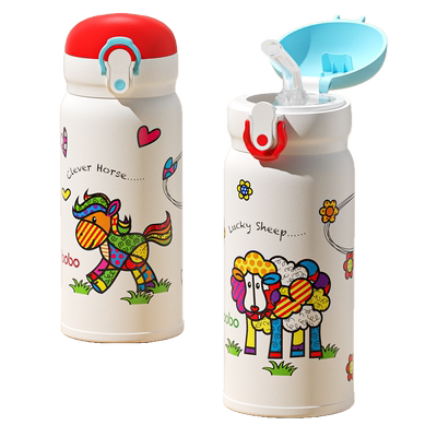 bobo儿童保温直饮杯316不锈钢