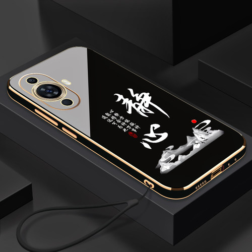 适用于华为nova11pro手机壳静心直边电镀奢华软壳精孔镜头保护套防摔全包边潮牌个性创意高端手机软套