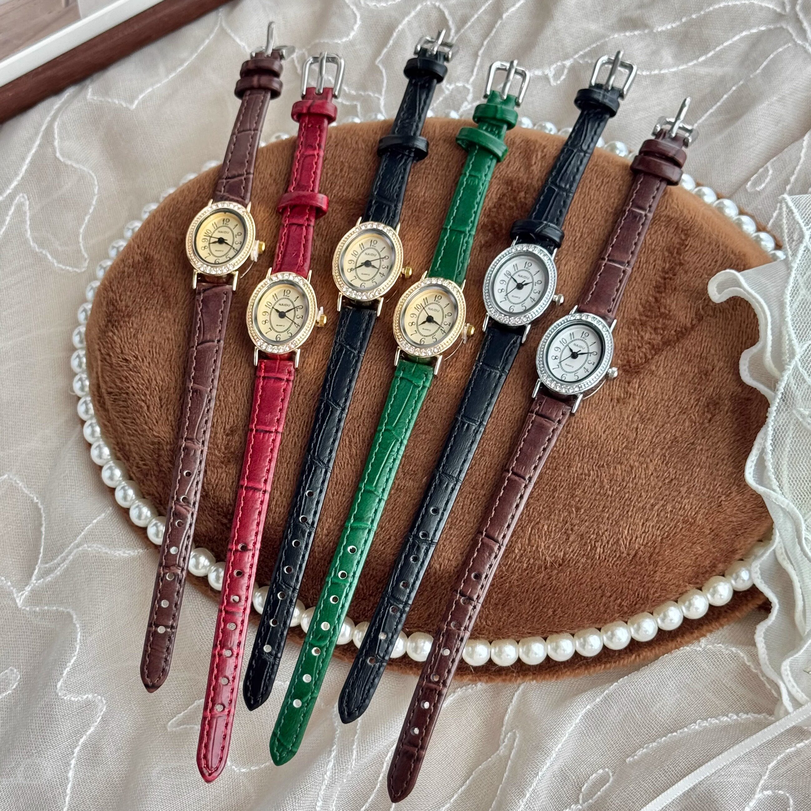 复古高级皮带感简约小表盘腕表