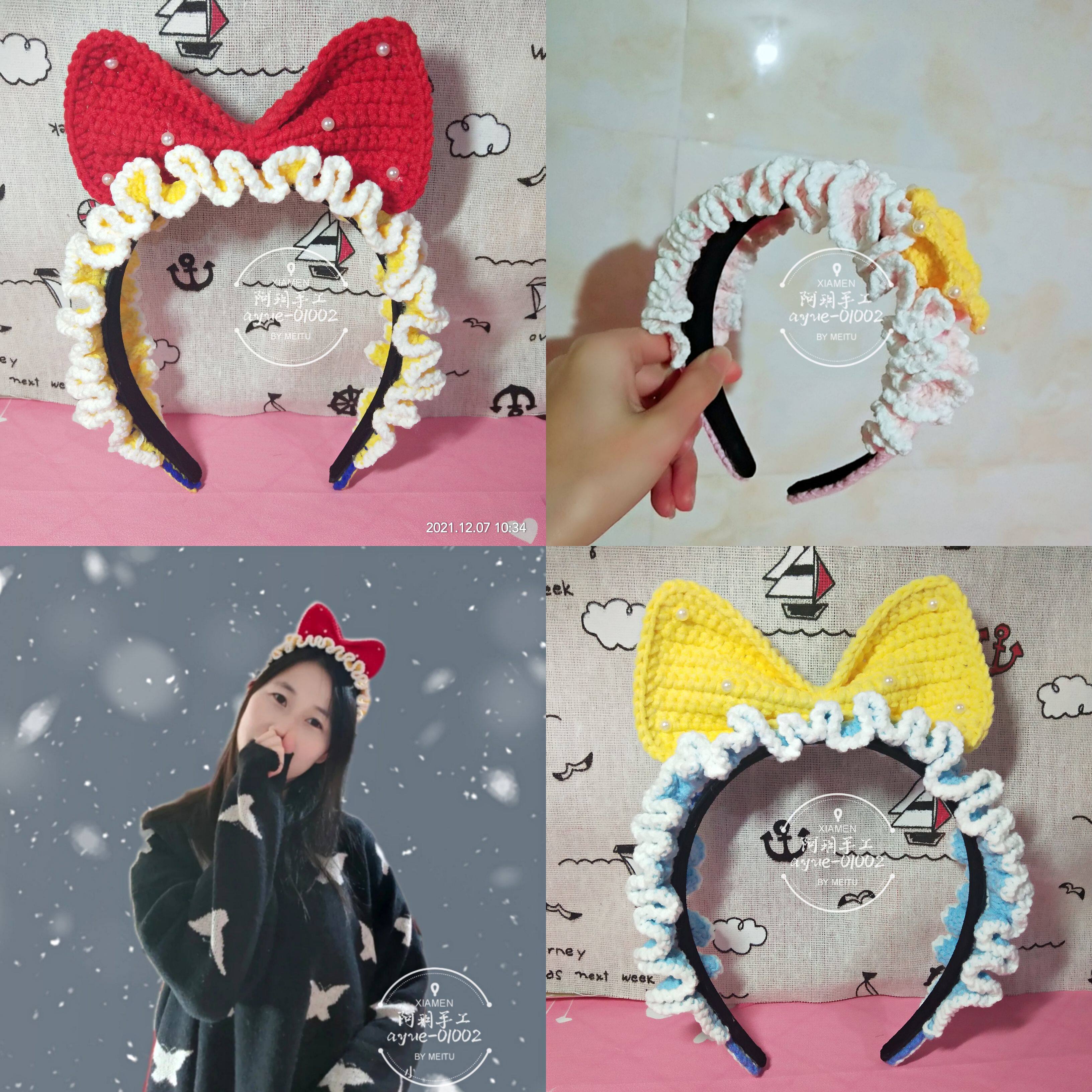 阿玥手工制作迪士尼公主发箍儿童成人白雪公主发饰