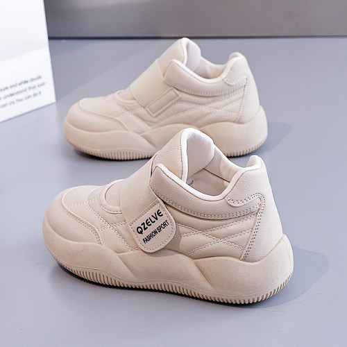 2025秋冬季新款百搭休闲厚底小白鞋女鞋爆款韩版加绒运动老爹板鞋