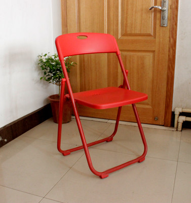 结婚红色折叠凳子靠背椅陪嫁红色折叠椅婚庆椅宴会椅会场折叠椅子