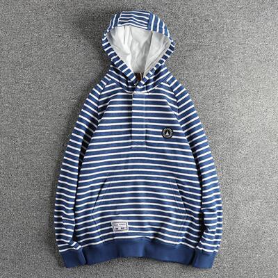 阿美咔叽复古美式海魂条纹卫衣男