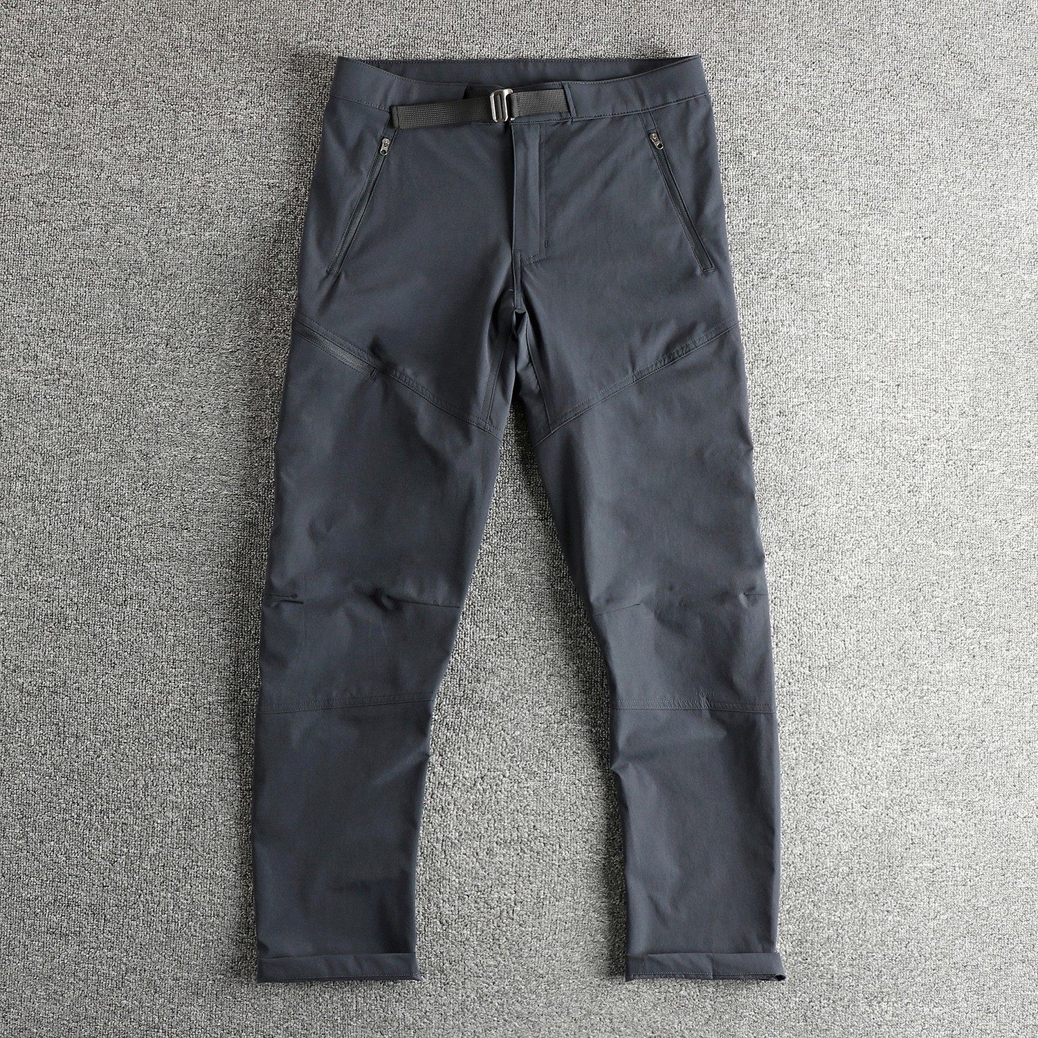 鸟家速干机能卡扣腰围休闲裤男夏季薄款舒适软壳工装徒步户外长裤