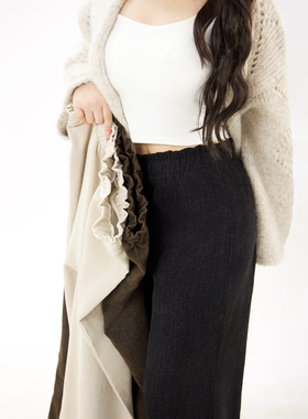 120斤的大杨 大码黑色雪尼尔阔腿裤女秋小个子垂感显瘦直筒休闲裤