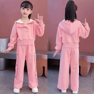 女童装时髦套装运动秋冬春秋款2026新款儿童春季洋气衣服大童春装