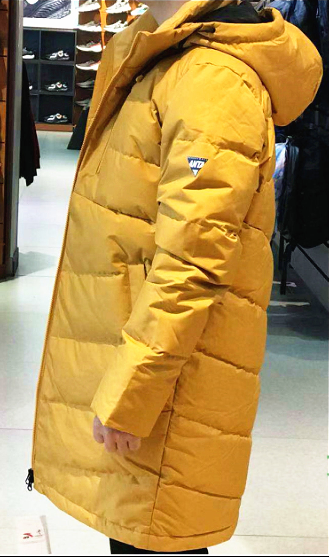 安踏中长款加厚保暖外套羽绒服
