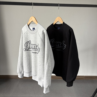 一等童品150-190秋冬加绒加厚中大男童青少年套头圆领打底衫卫衣