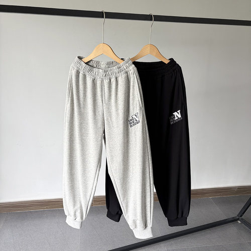 一等童品 26秋150-190男女童毛圈棉卫裤中大童学生针织裤长运动裤