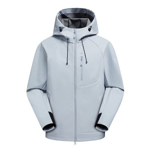 太仓华利安鸟家同款软壳衣男女秋冬防风防水徒步登山服连帽冲锋衣