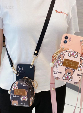 新款零钱包适用华为nova12手机壳mate60pro斜挎背带mate30/40pro带挂绳荣耀100/70/90全包镜头畅享70/60/2010