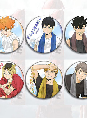 排球少年 动漫周边吧唧挂件徽章夏日胸章日向影山研磨黑尾宫侑治