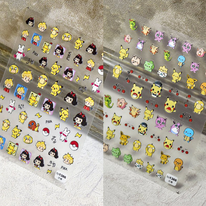 其他中国指甲贴纸比卡丘饰品