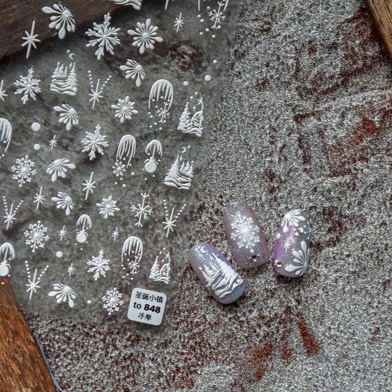 其他中国美甲雪花指甲贴纸