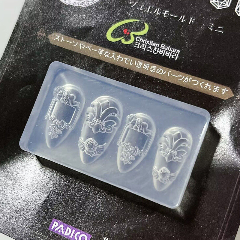 复古巴洛克天使克罗心相框模具
