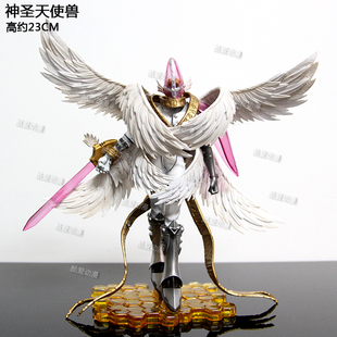 数码宝贝动漫周边暴龙巨浪完全体神圣天使兽手办模型雕像桌面摆件