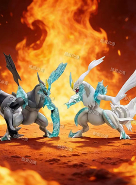 BKM宠物精灵系列动漫周边公仔摆件暗黑焰白酋雷姆手办模型礼物