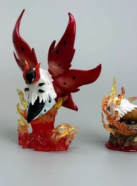 BKM小精灵系列燃烧虫火神蛾进化组手办模型摆件动漫周边公仔礼物