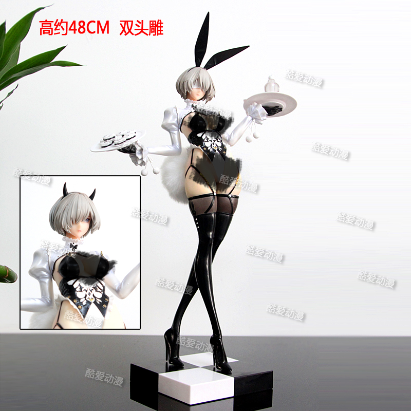 机械纪元2B小姐姐兔女郎尼尔女恶魔手办模型摆件动漫周边礼物48CM