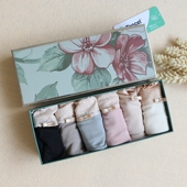 六条盒装 女 私密精致莫代尔无痕裸感蕾丝边内裤 女短裤 无D舒适度