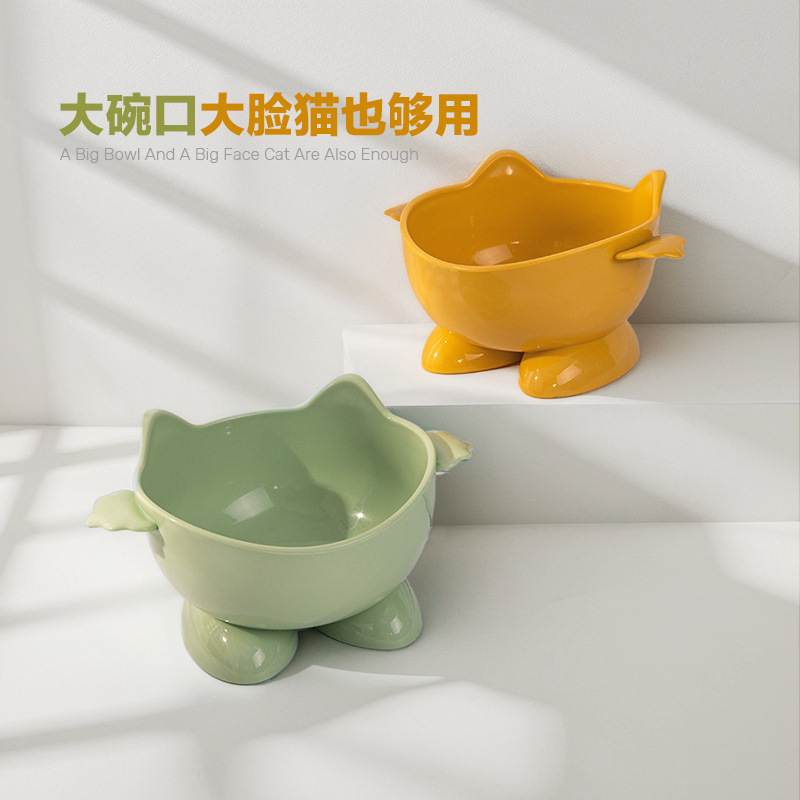 胖丁猫碗猫咪食盆防打翻高脚猫碗