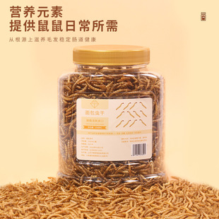 面包虫宠物食品零食饲料黄粉虫冻干粮仓鼠鹦鹉营养高蛋白观赏鱼龟