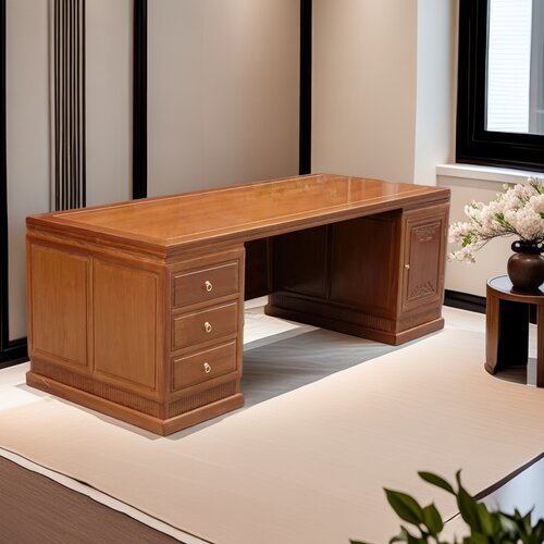 中式办公桌花梨木可拆装书桌实木