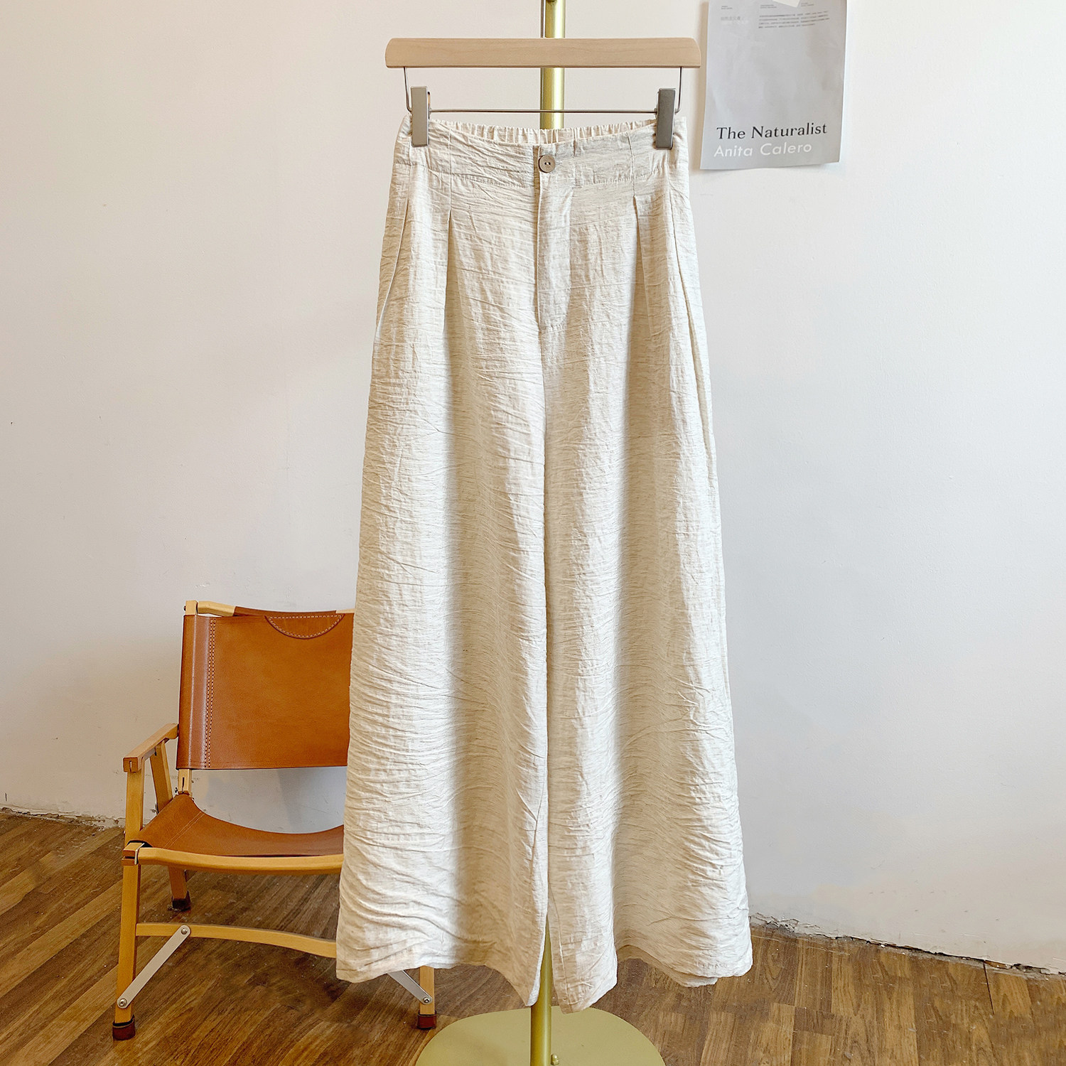 Y2960-1肌理纹半松紧腰宽松阔腿裤,女装/女士精品,休闲裤,淘宝优惠券,粉丝福利购,淘宝优惠卷