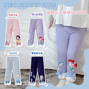 2025秋冬女童新款甜妹公主柔软弹力德绒面料亲肤保暖百搭打底裤子