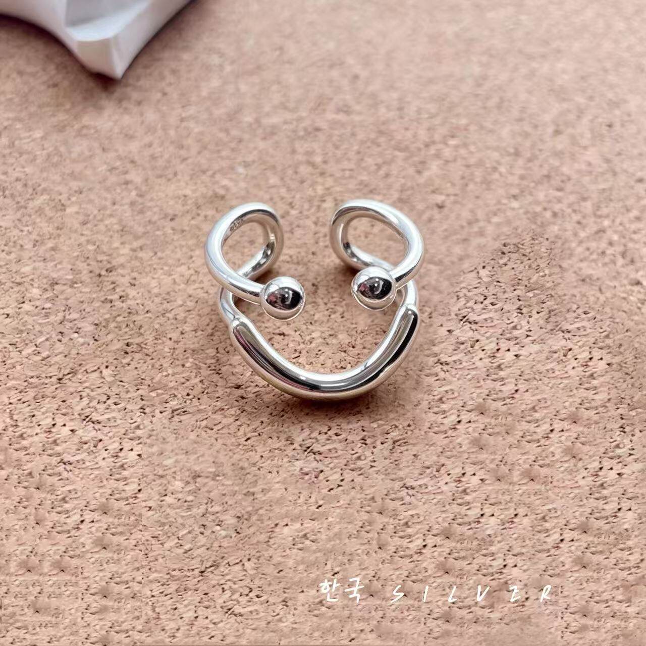 S925纯银戒指简约风ins新款