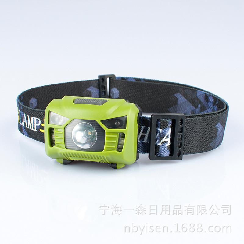 新款感应头灯USB充电强光头灯led防水红外头灯 钓鱼灯