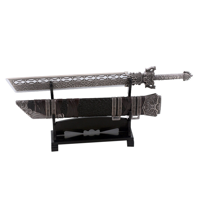 水浒周边武松戒刀22cm带鞘武器模型全金属工艺品摆件