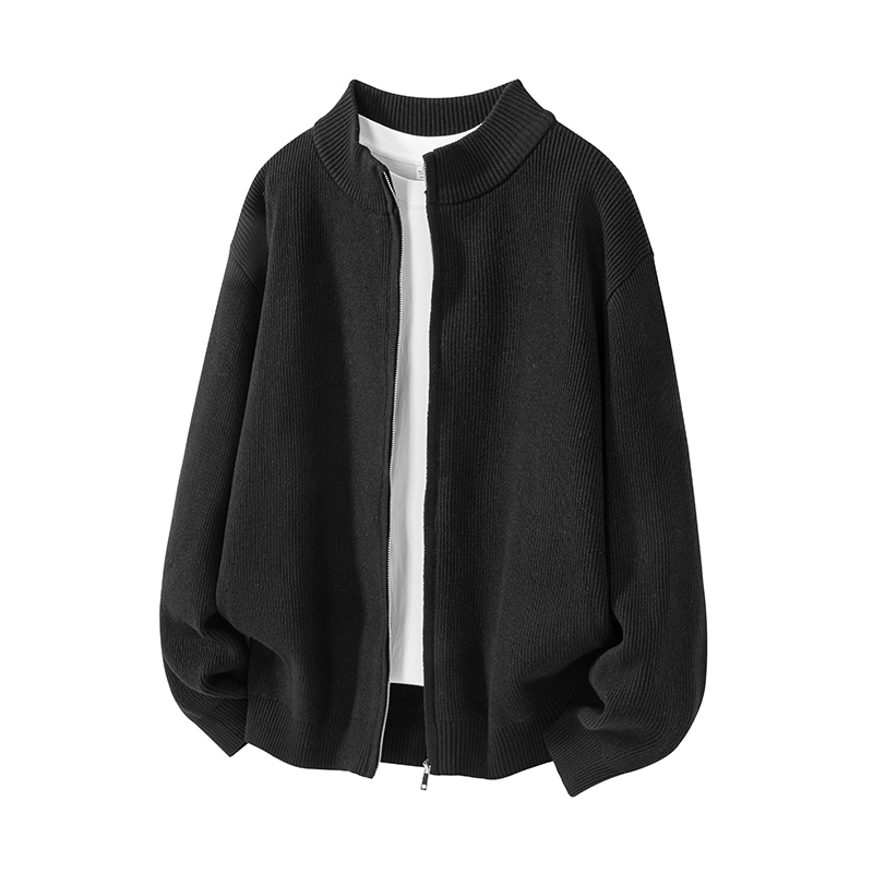 CNC新款春秋季肌理感休闲针织衫