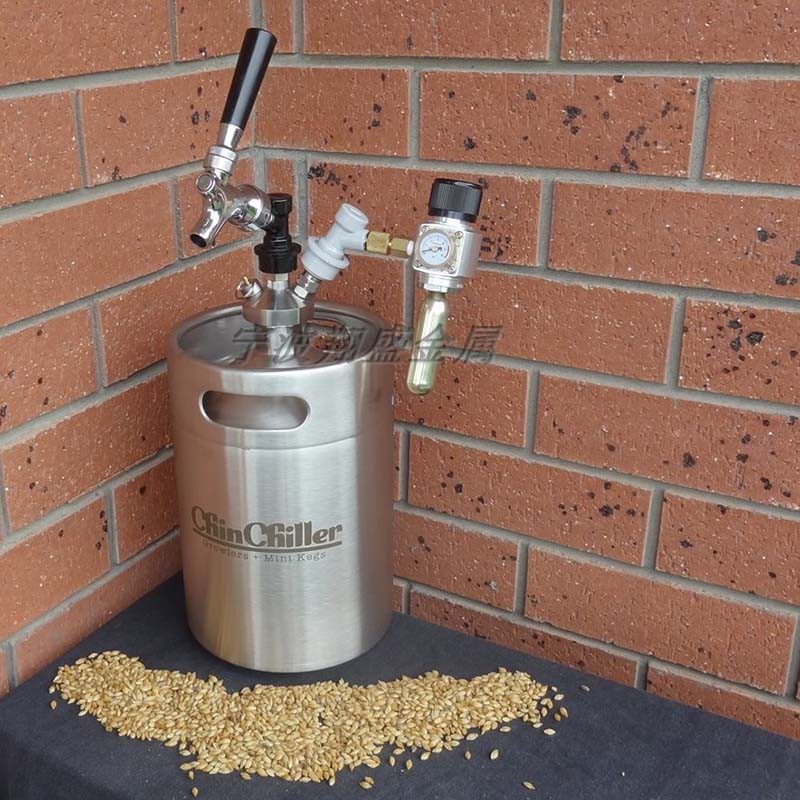304不锈钢keg桶啤酒桶打酒器growler 精酿扎啤桶容器家酿打酒系统
