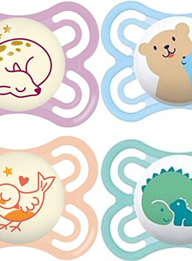 MAM美安萌丝感perfect夜用型1段安抚奶嘴更软超薄 安慰 硅胶0-6