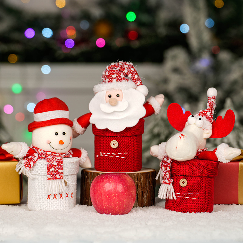 圣诞节苹果盒平安果果包装袋平安夜礼物盒礼品袋可爱创意包装盒子