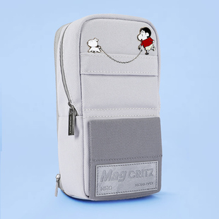 kokuyo国誉手机站立式笔袋大容量笔盒小学生文具盒用品笔筒铅笔盒