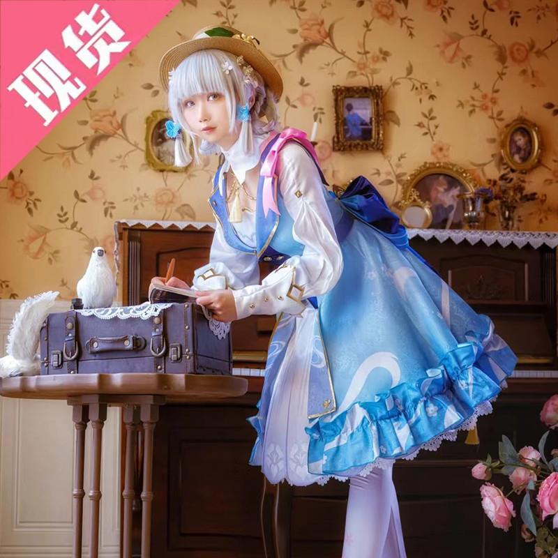 原神神里绫华COS服 原创花时来信COSPLAY服装女装
