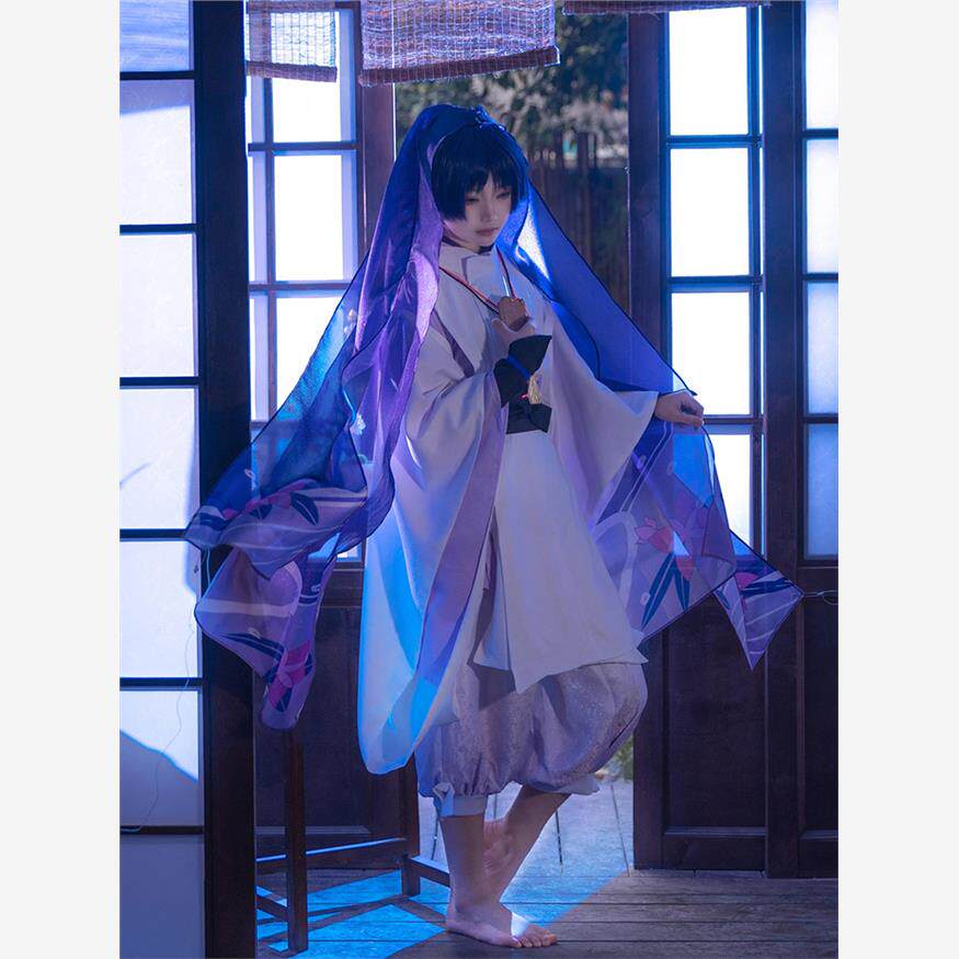 伞兵汉服原神同人衣服白散兵cosplay男装cos服倾奇者服装古风角色