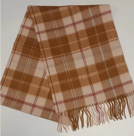 男女韩版100%羊毛格子秋冬披肩流苏围巾时尚保暖简约围脖经典英伦