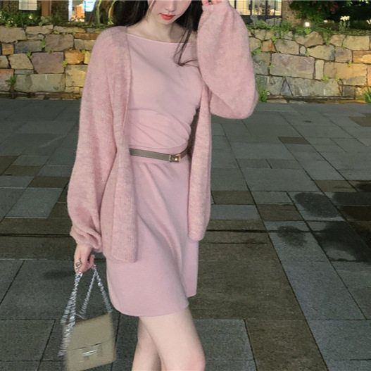 Momo春季外套马海毛披肩开衫温柔