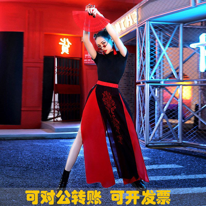 古风中国风爵士舞舞蹈服骁女团舞芒种开业活动表演套装ds演出服女