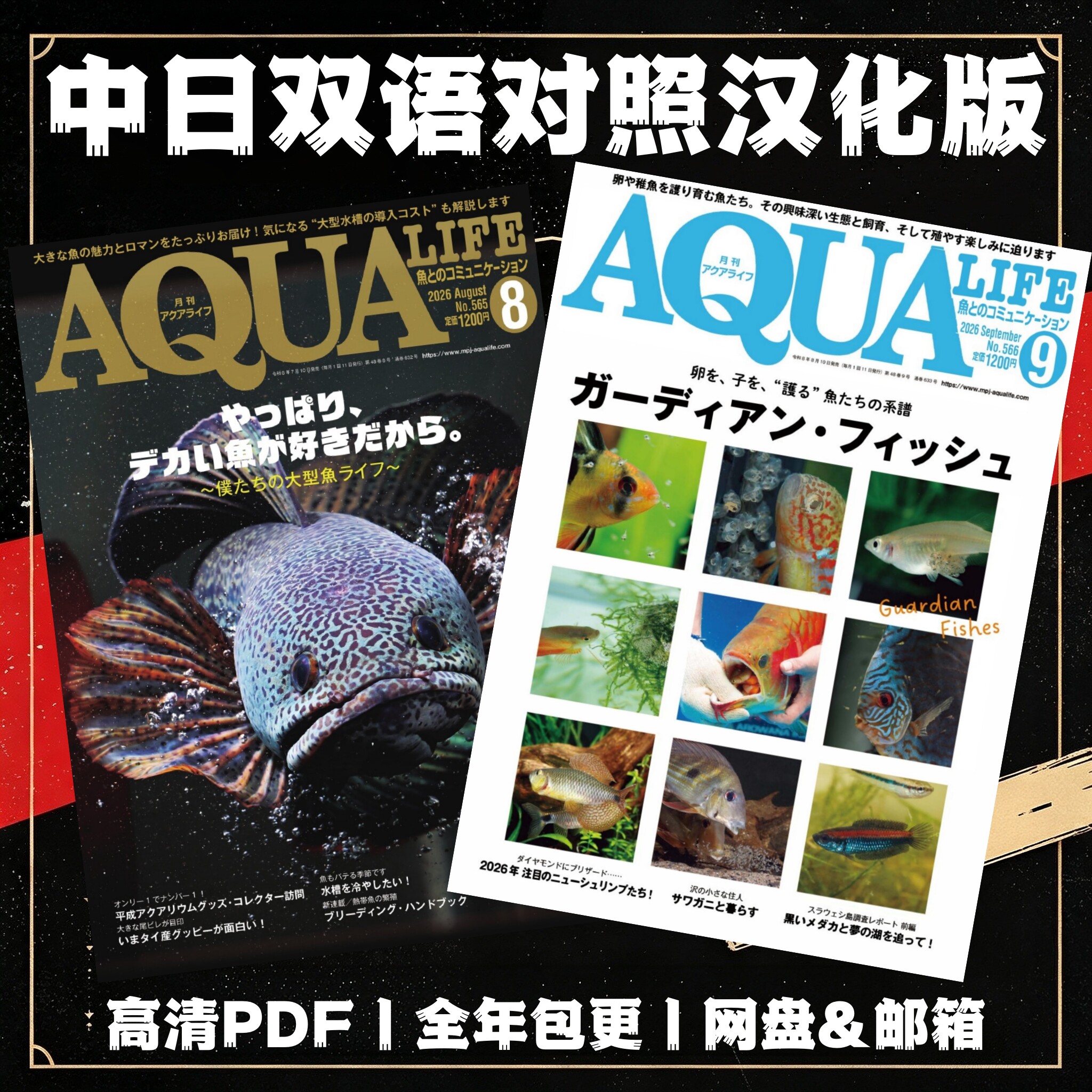 AQUA LIFE双语电子版 观赏鱼饲育 鱼缸造景设计 水族生活品种图鉴